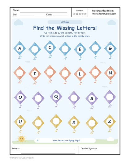 Kite Alphabet Gaps: 5 Brilliant Capital Letter Games