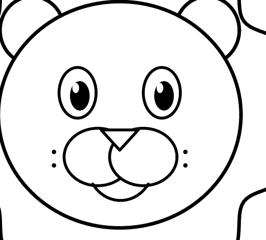 Lion face inside the surrounding mane