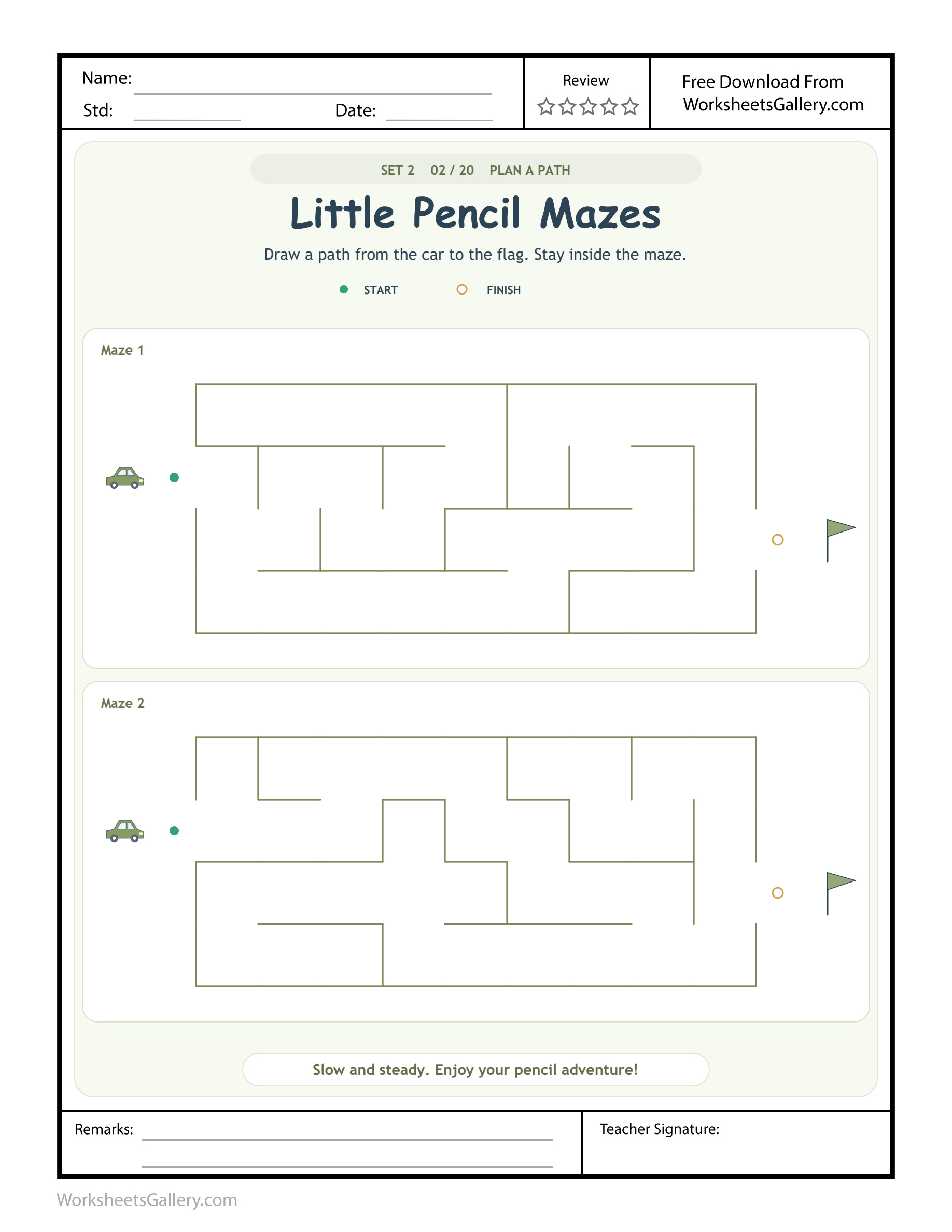Pencil Maze Plans: 4 Powerful Car-to-Flag Challenges