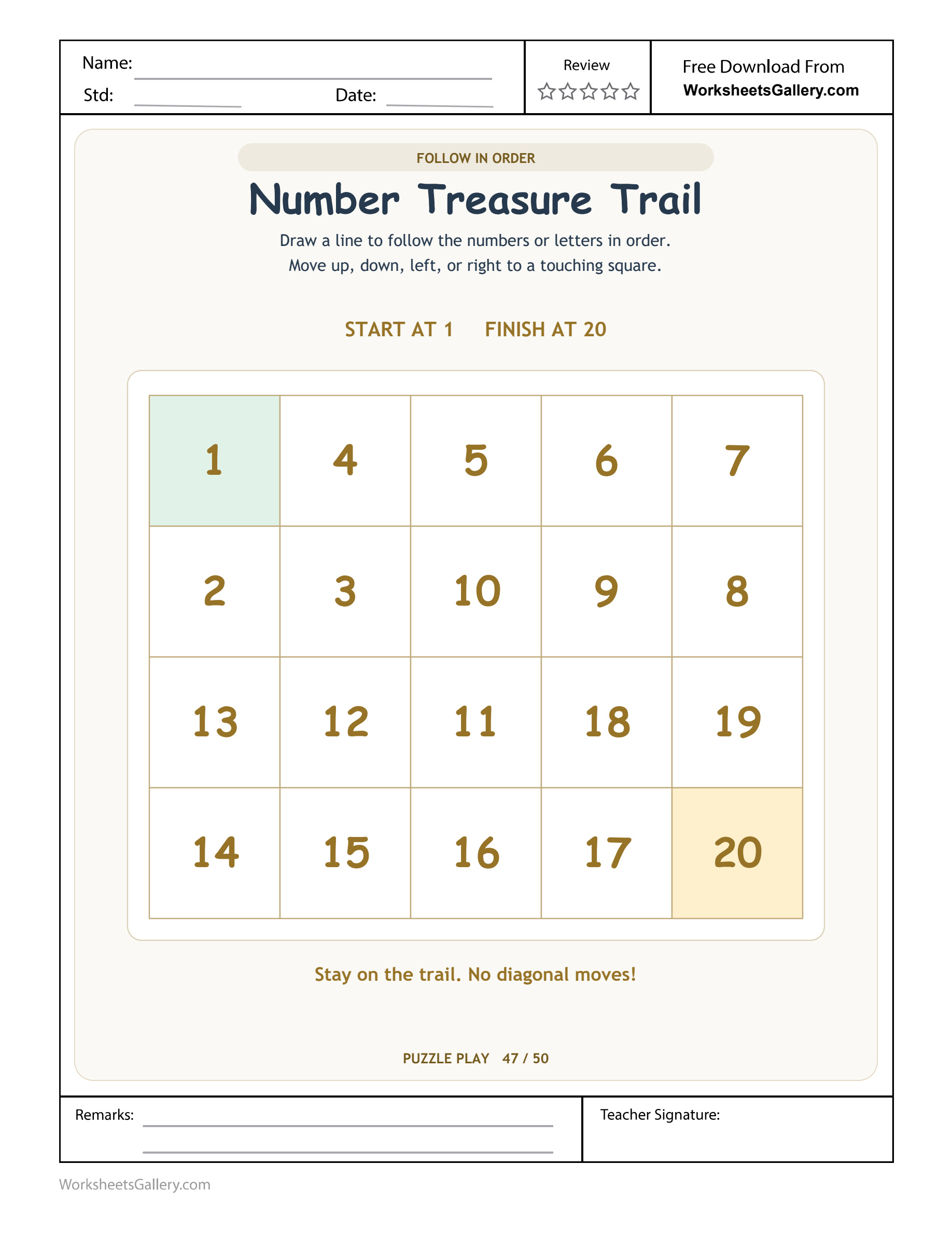 Number Neighbour Trail: 20 Clever Connected Stops