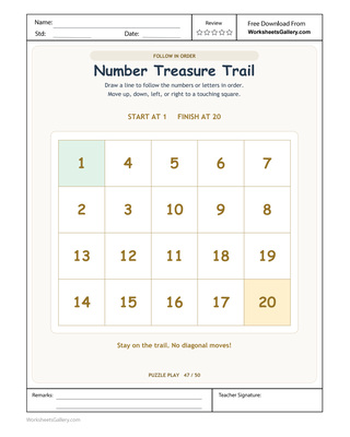 Number Neighbour Trail: 20 Clever Connected Stops