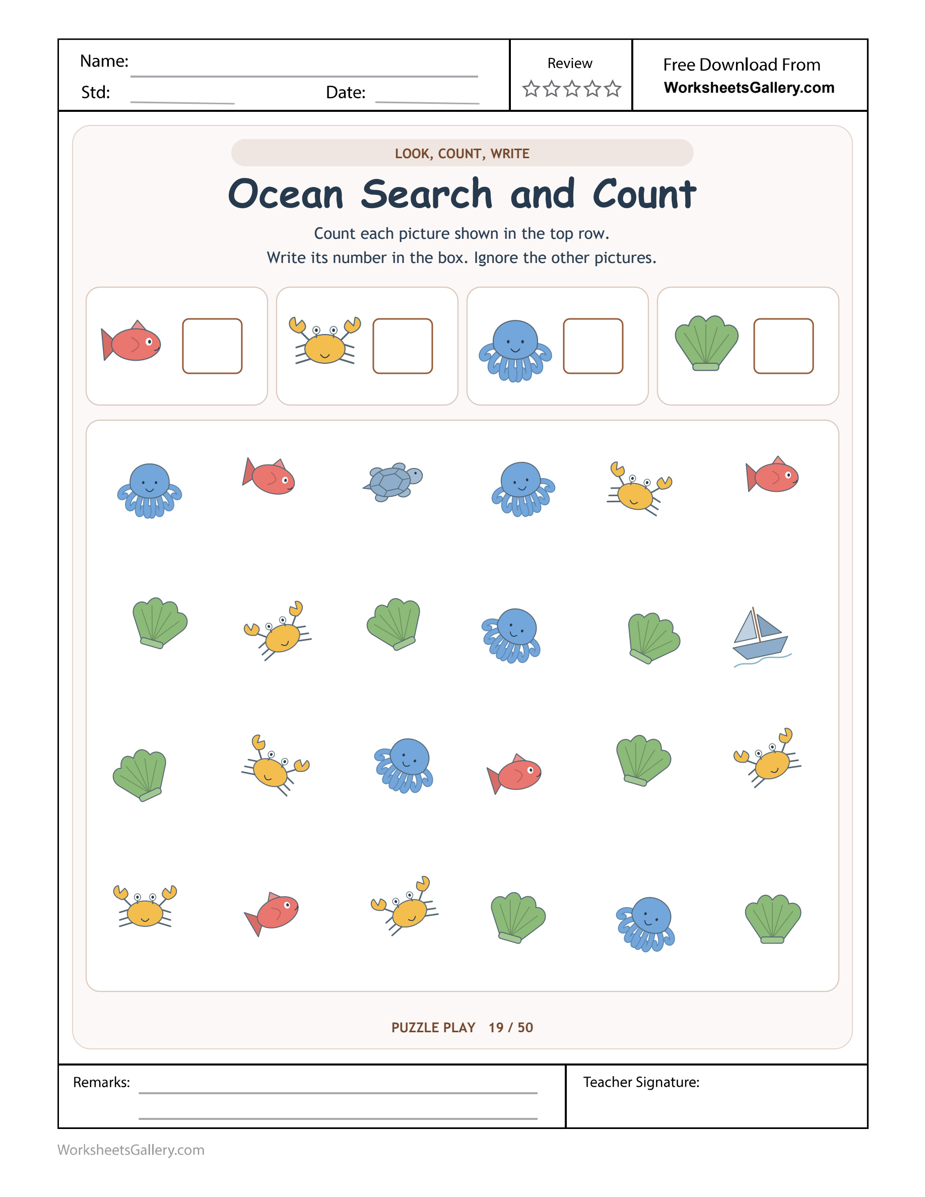 Ocean Picture Counting: 4 Brilliant Search-and-Record Tasks