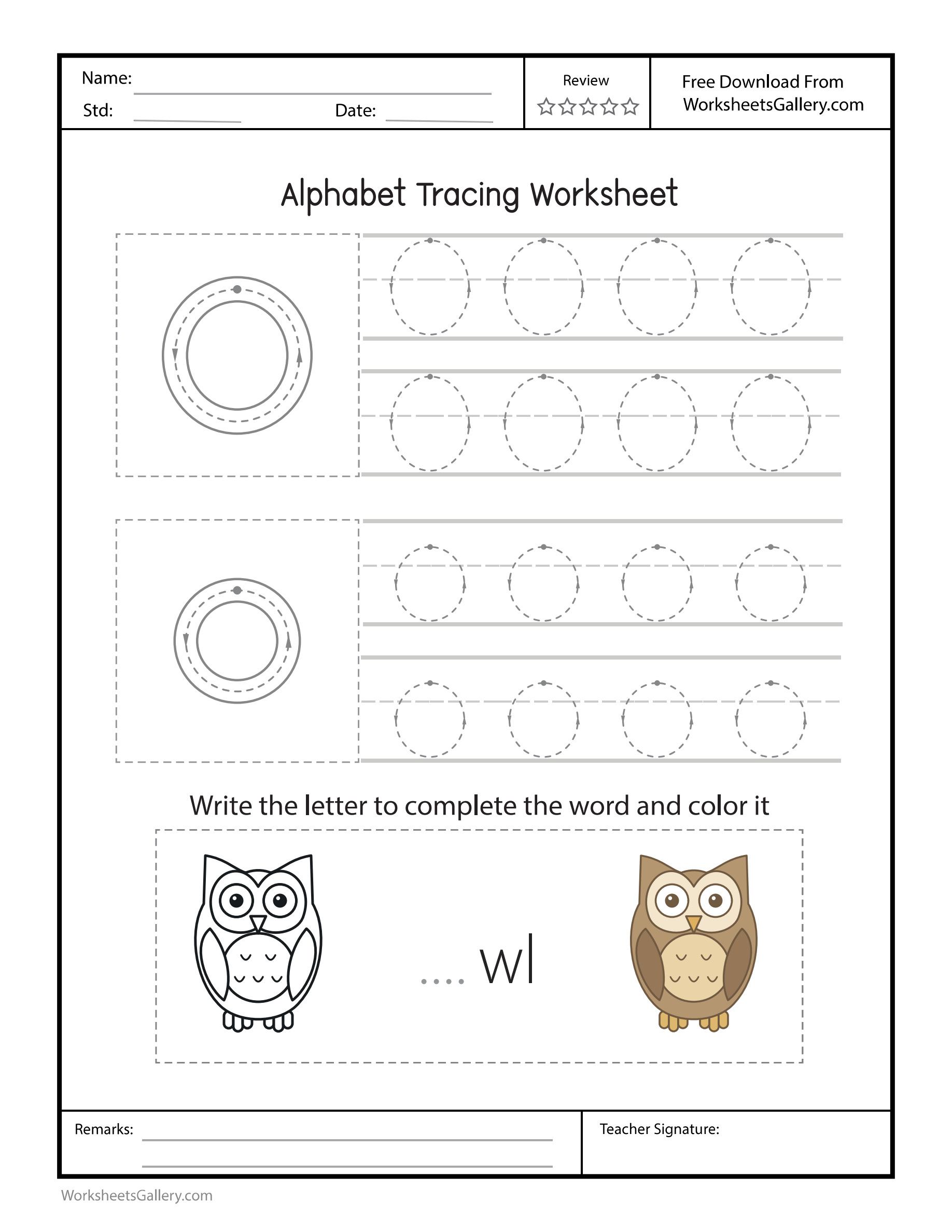 Oo Worksheet: 4 Brilliant Owl Loop Adventures