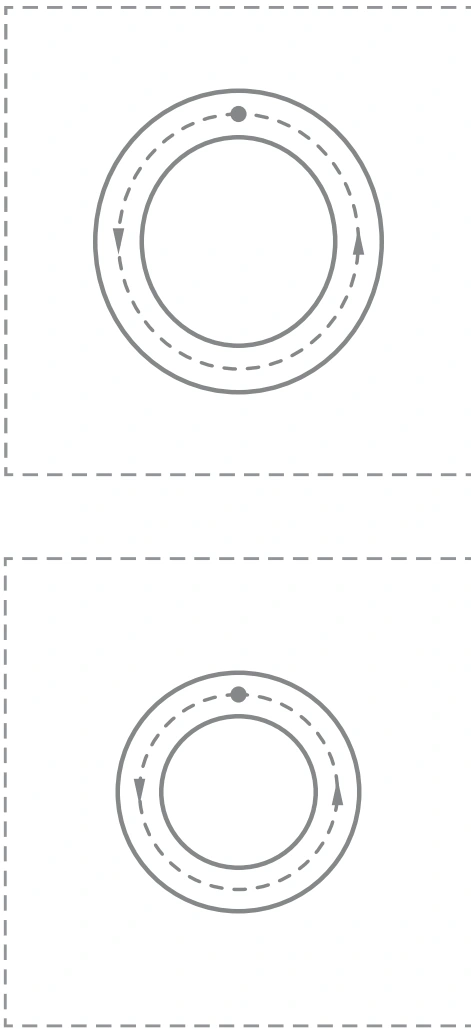 Large uppercase O and lowercase o arrow guides from the Oo source