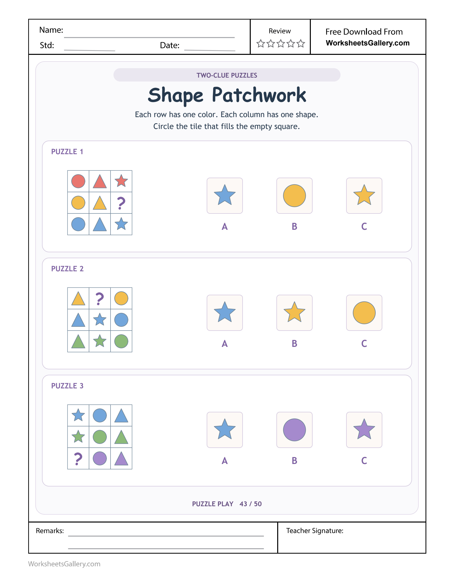 Patchwork Tile Logic: 3 Clever Two-Clue Decisions