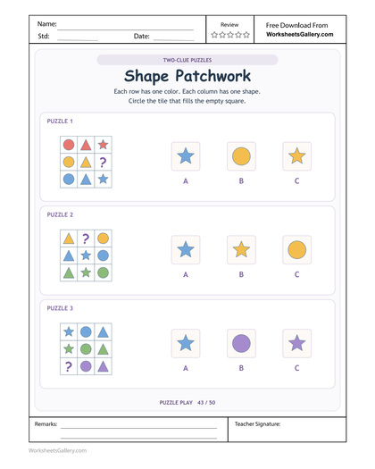 Patchwork Tile Logic: 3 Clever Two-Clue Decisions