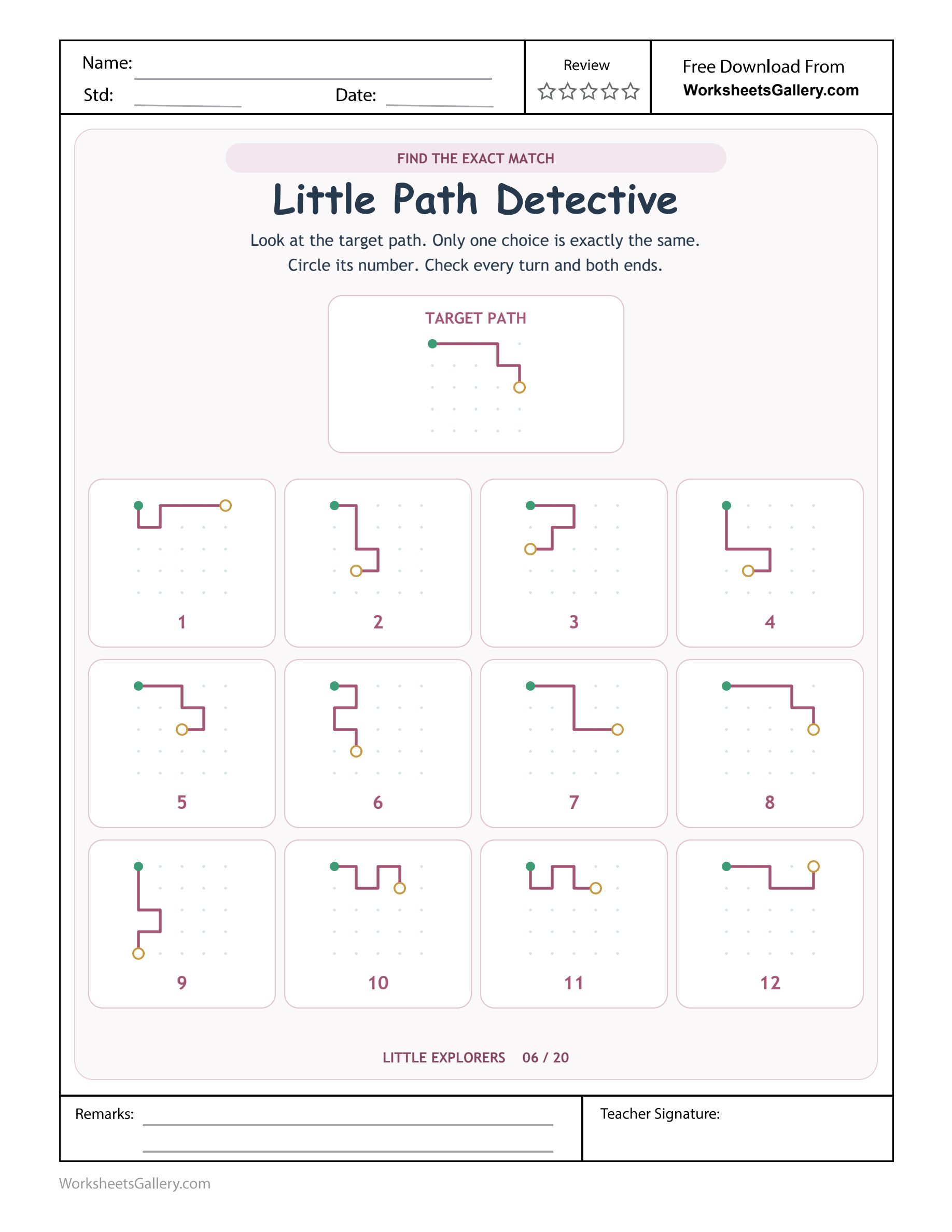 Exact Path Detective: 12 Clever Turn Comparisons