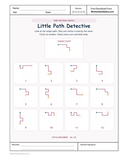 Exact Path Detective: 12 Clever Turn Comparisons
