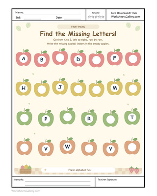 Picnic Letter Order: 4 Wonderful Apple Trail Tasks