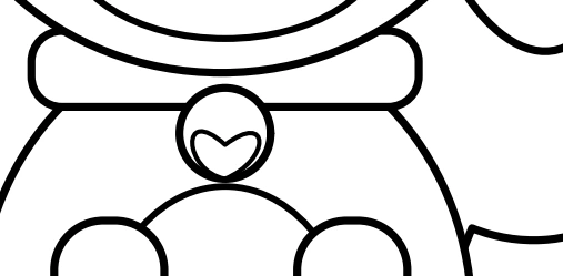 Puppy collar with a small heart tag