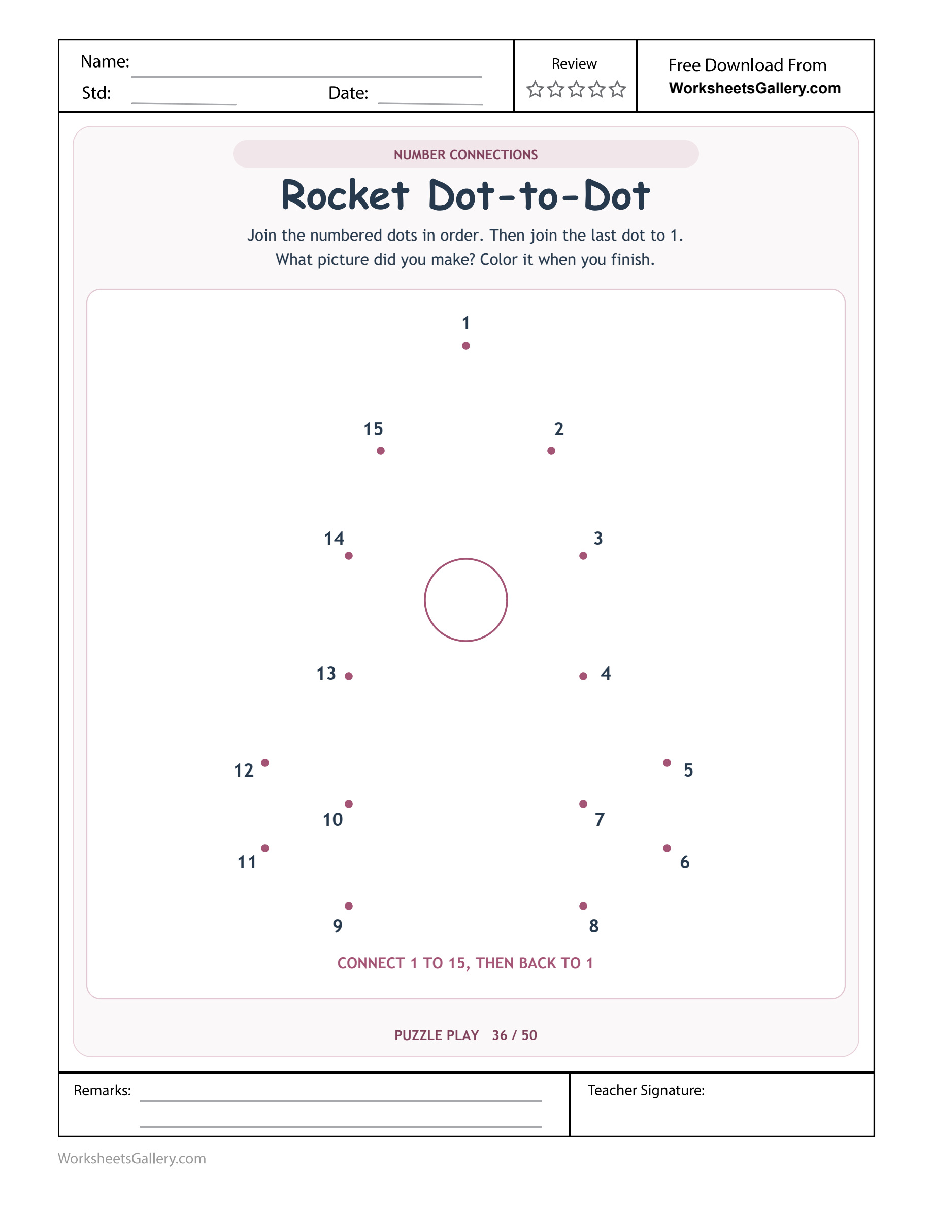 Rocket Number Joining: 15 Brilliant Outline Steps