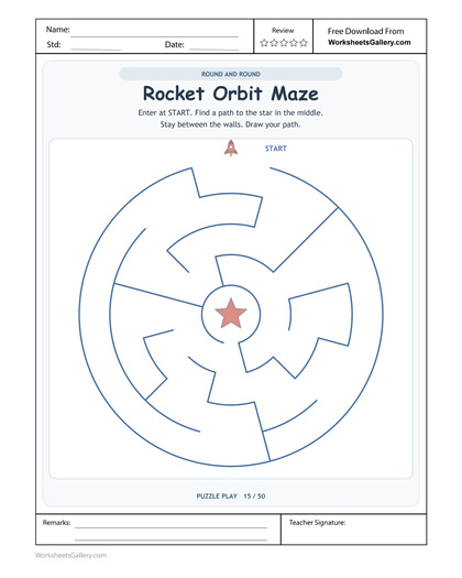 Rocket Circular Maze: 5 Exciting Gap-Finding Missions
