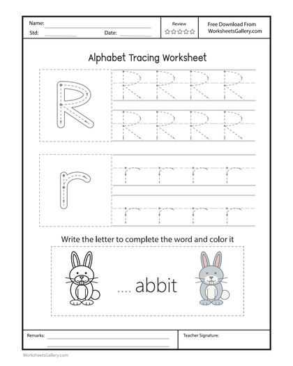Rr Worksheet: 4 Wonderful Rabbit Route Sign Tasks