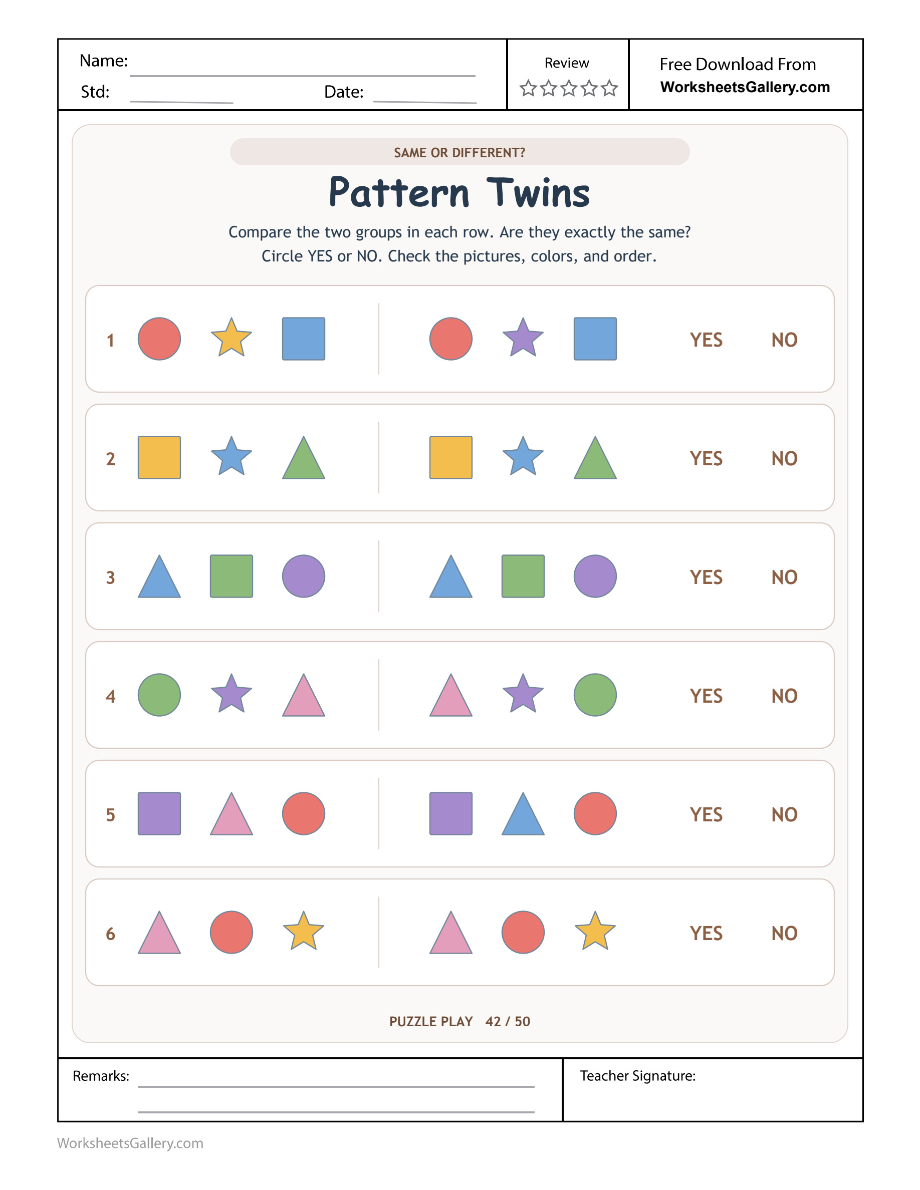 Shape Twin Comparisons: 6 Brilliant Order Checks