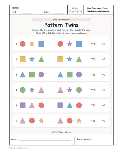 Shape Twin Comparisons: 6 Brilliant Order Checks