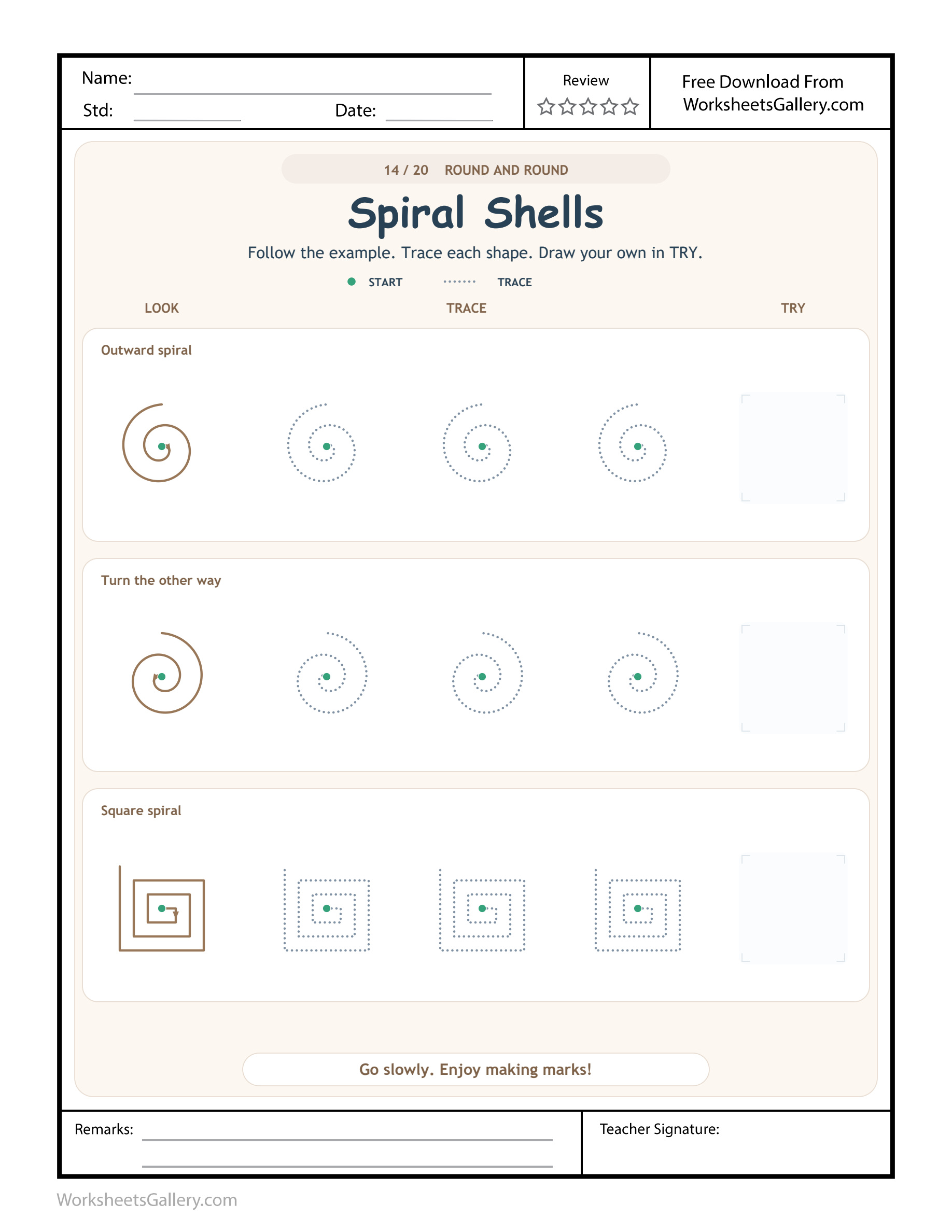 Shell Spiral Routes: 6 Wonderful Round-and-Round Games