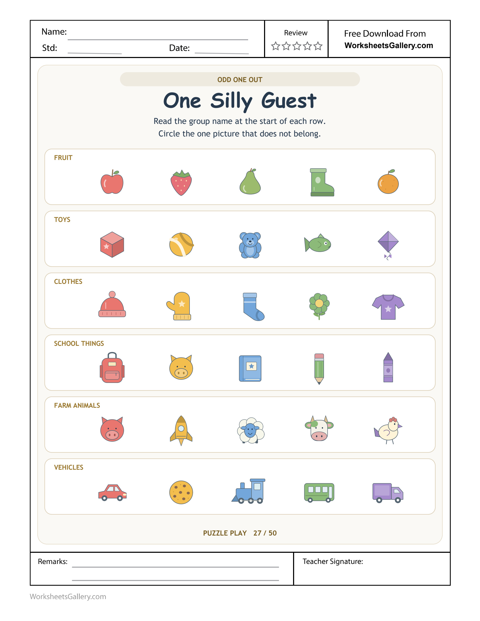 Silly Guest Sorting: 6 Clever Category Exceptions