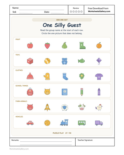 Silly Guest Sorting: 6 Clever Category Exceptions