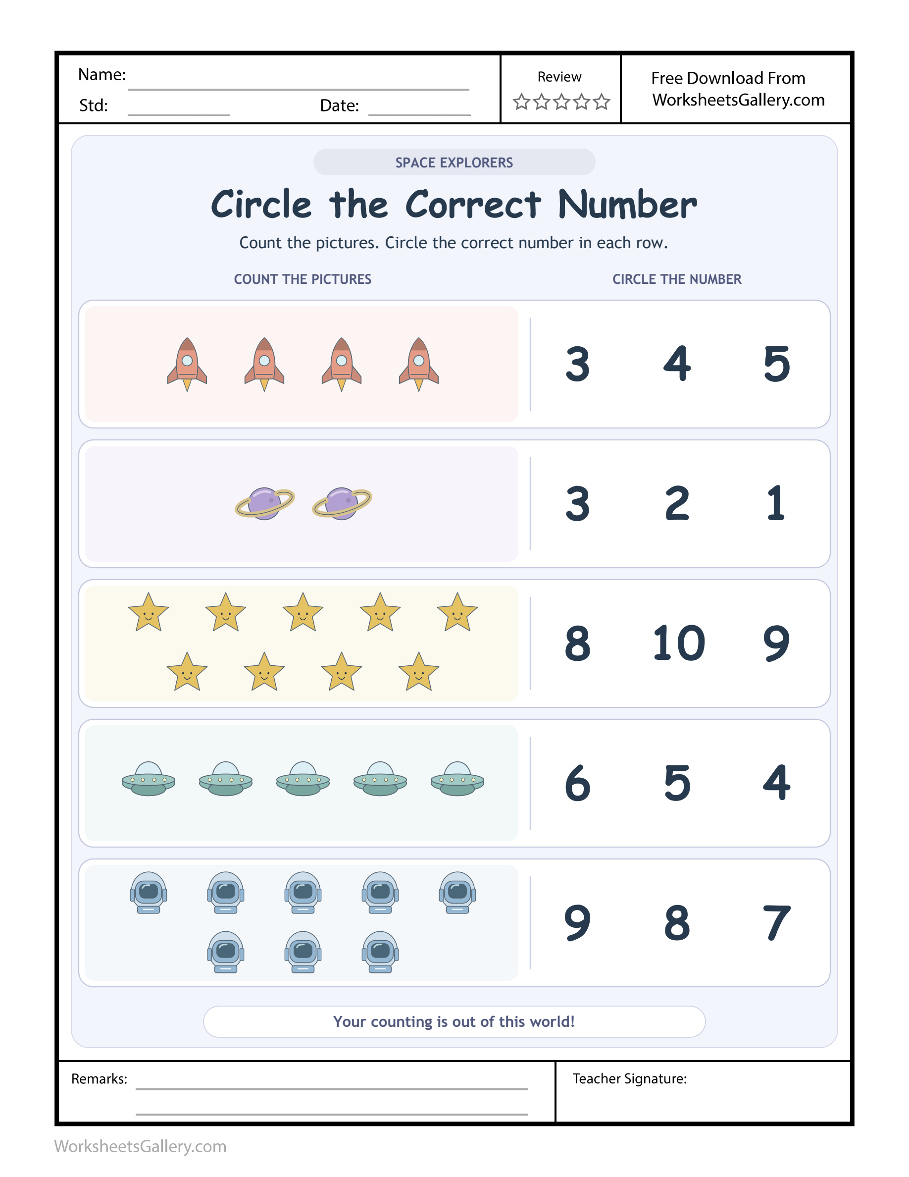 Space Count Check: 4 Powerful Mission Number Games