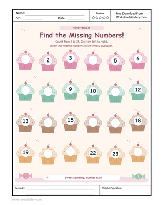 Sweet Missing Numbers: 5 Brilliant Cupcake Label Games