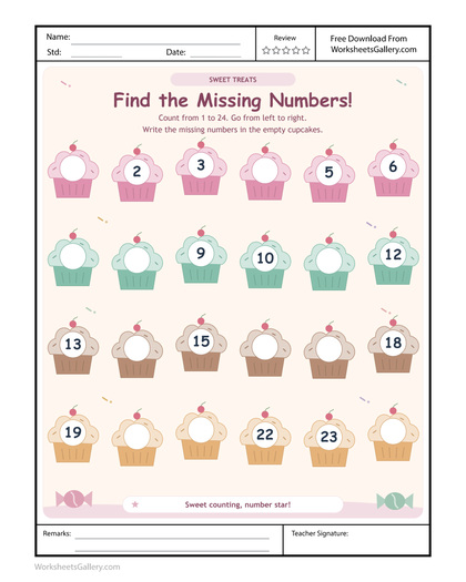 Sweet Missing Numbers: 5 Brilliant Cupcake Label Games