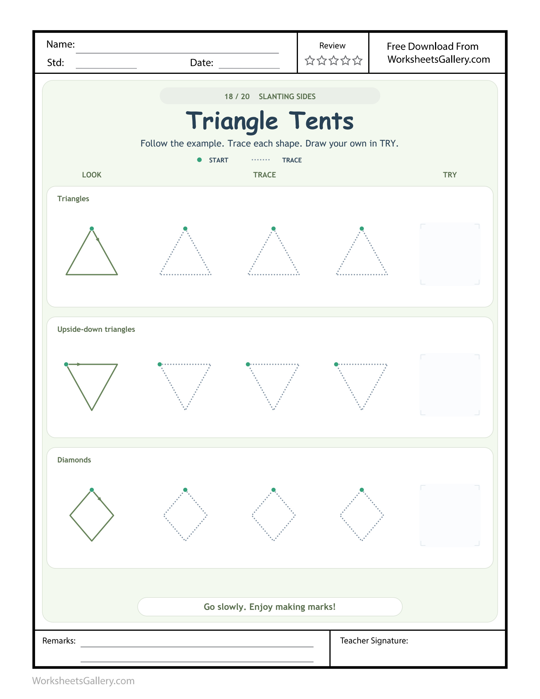 Tent Triangle Trails: 4 Wonderful Pointed-Shape Games