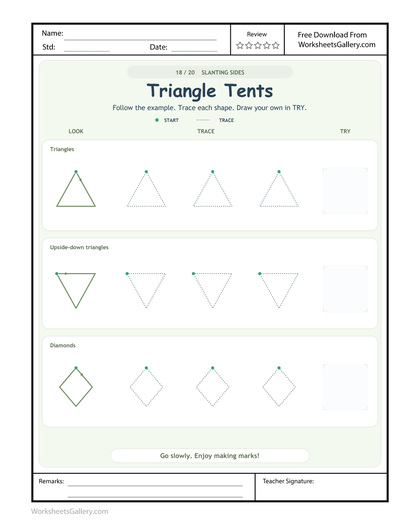 Tent Triangle Trails: 4 Wonderful Pointed-Shape Games