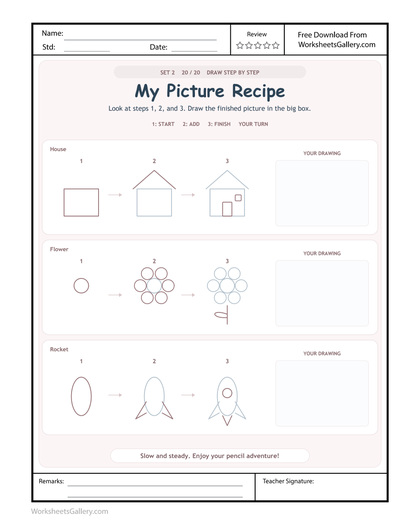 Picture Step Recipes: 4 Brilliant Build-a-Drawing Games