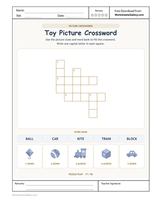 Toy Picture Crossword: 5 Brilliant Word-Bank Wins
