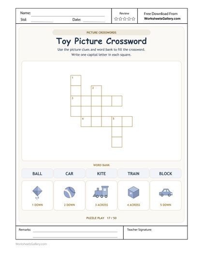 Toy Picture Crossword: 5 Brilliant Word-Bank Wins