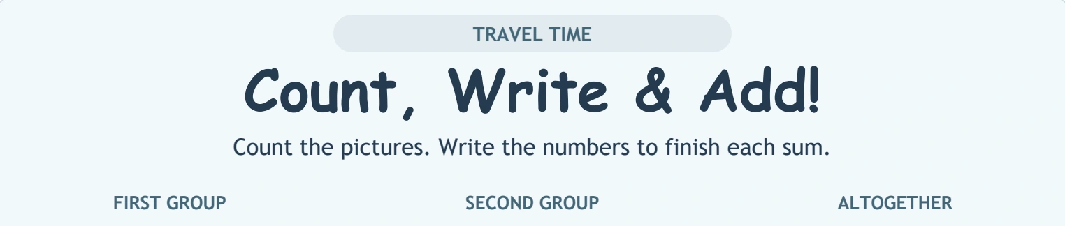 Read transport group order from the source headings Travel Time heading, count-write-add instruction and three column names