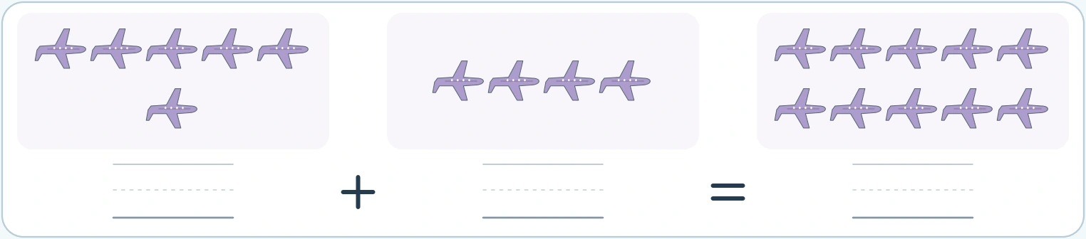 Plane quantities extend the travel example to ten Six planes and four planes beside ten planes in the whole panel