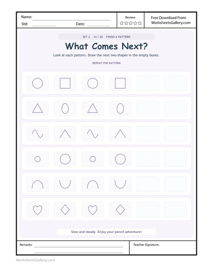 Next Shape Thinking: 4 Wonderful Two-Box Pattern Games
