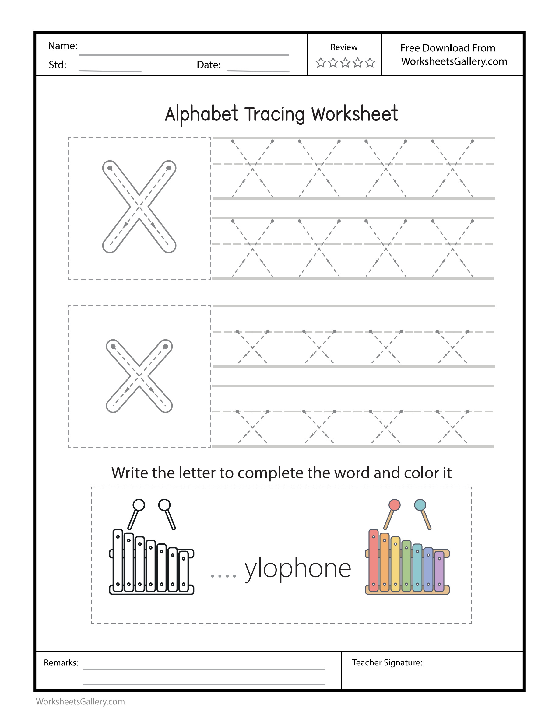 Xx Worksheet: 4 Powerful Xylophone Crossing Games