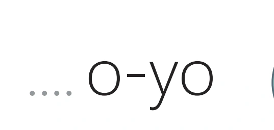 The beginning-letter space before o-yo in the Yy word-completion task