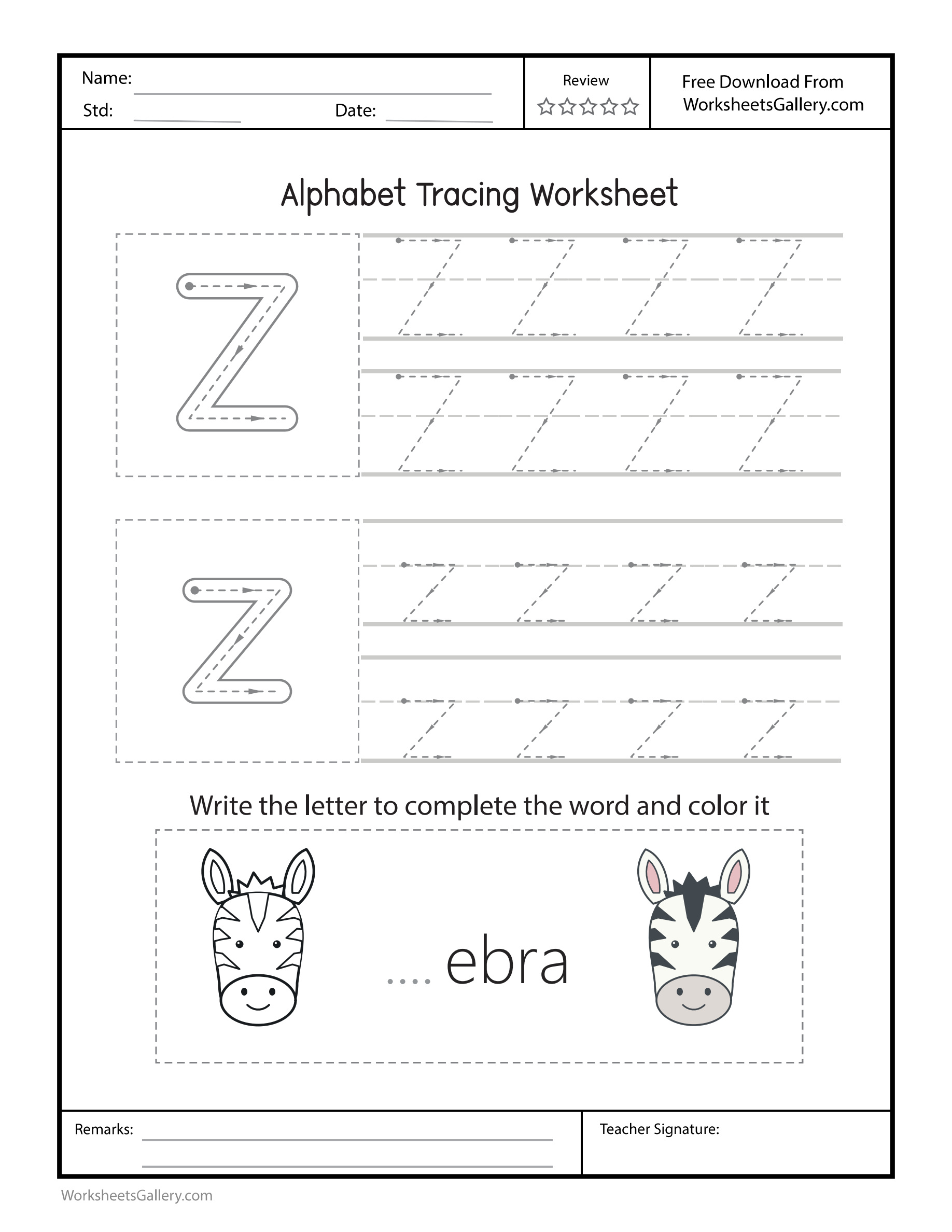 Zz Worksheet: 6 Wonderful Zebra Zigzag Trail Games
