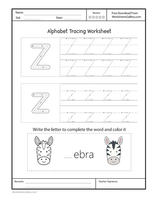 Zz Worksheet: 6 Wonderful Zebra Zigzag Trail Games