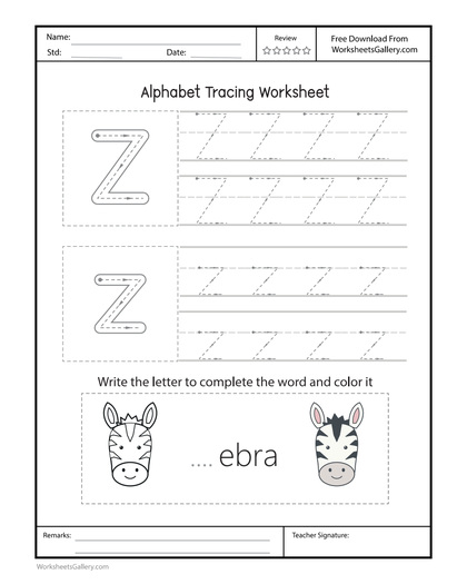 Zz Worksheet: 6 Wonderful Zebra Zigzag Trail Games