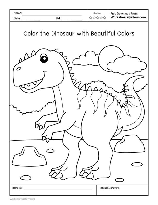 7 Incredible Benefits When Kids Color the Dinosaur Worksheet Today!